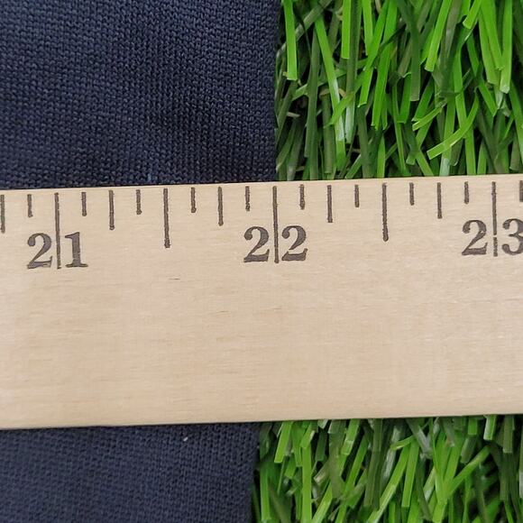 ADIDAS Trefoil 1/4 Zip Jacket Large 22x28 Navy Yellow Trim - Picture 5 of 16